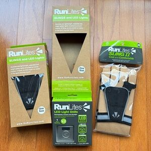 RunLites slings and LED lights 2 pairs